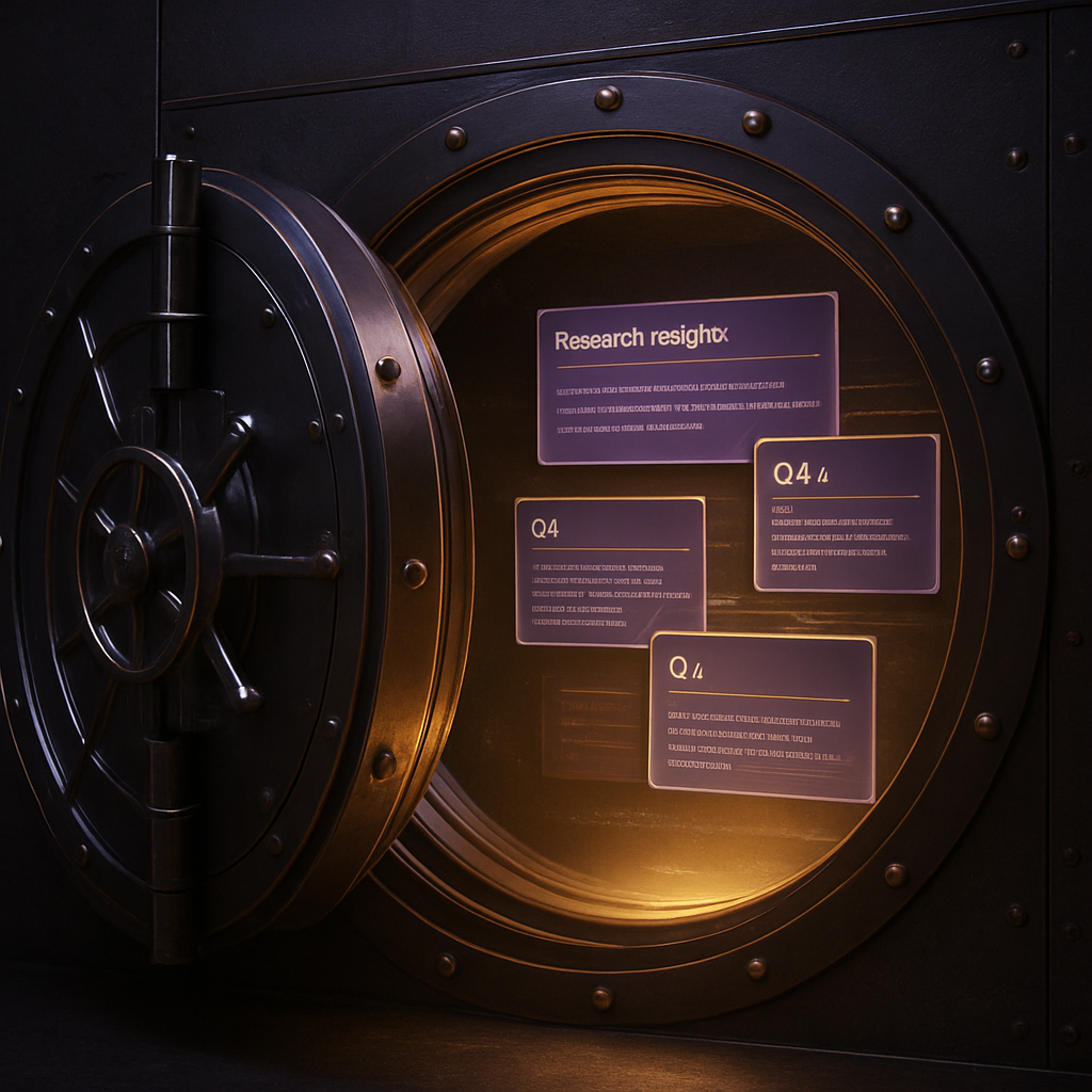Never Lose an Insight: Organize Q&As in an Answer Vault